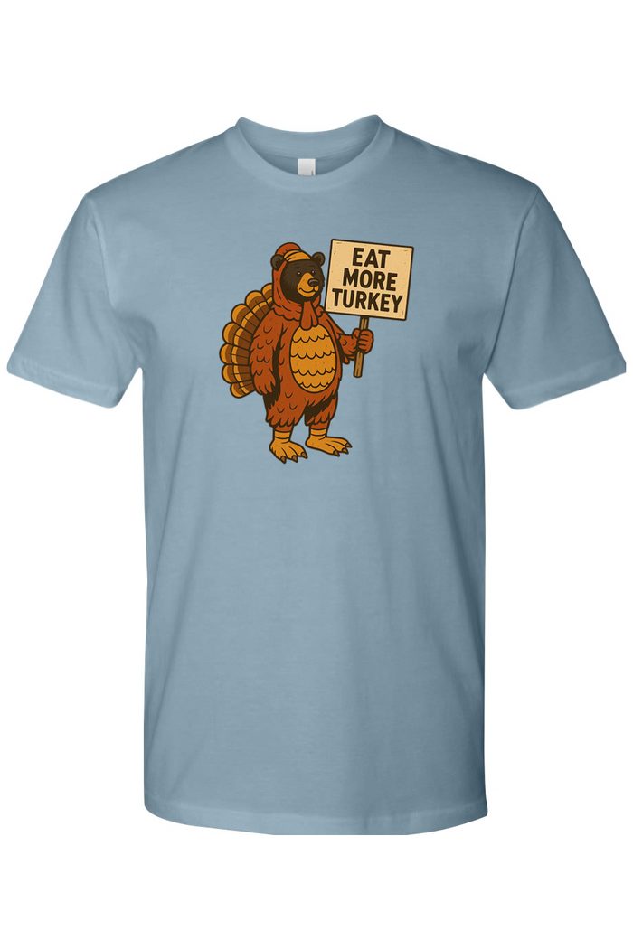 Eat More Turkey Bear Short Sleeve Crew