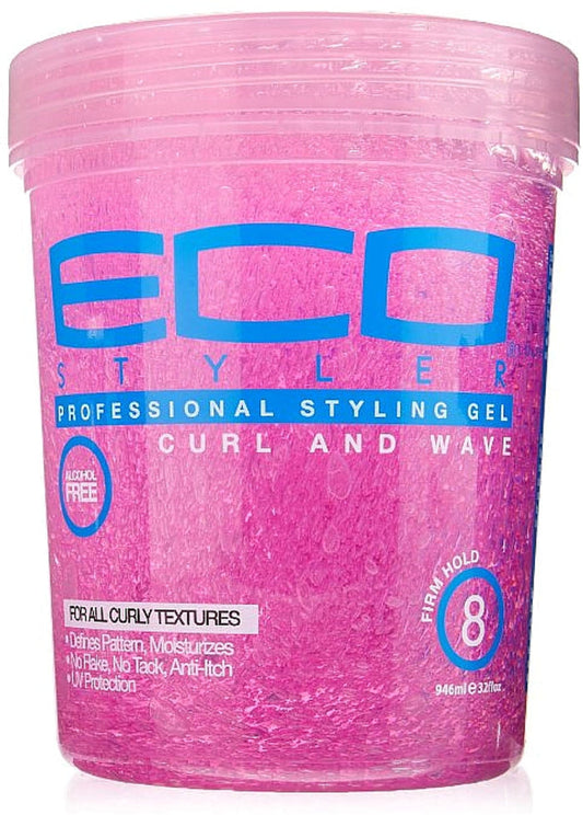 Eco Style Curl and Wave Pink Gel 32oz