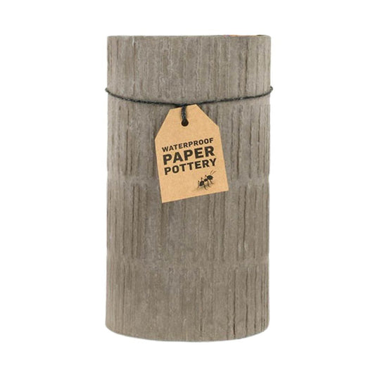 EcoMax Paper Pottery Toilet Brush Holder - Concrete
