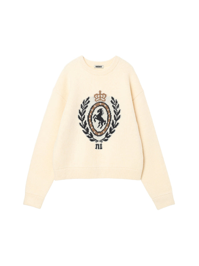 emblem jacquard KNIT