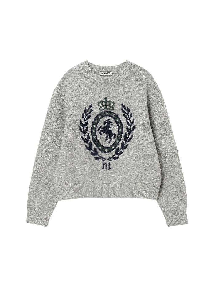 emblem jacquard KNIT