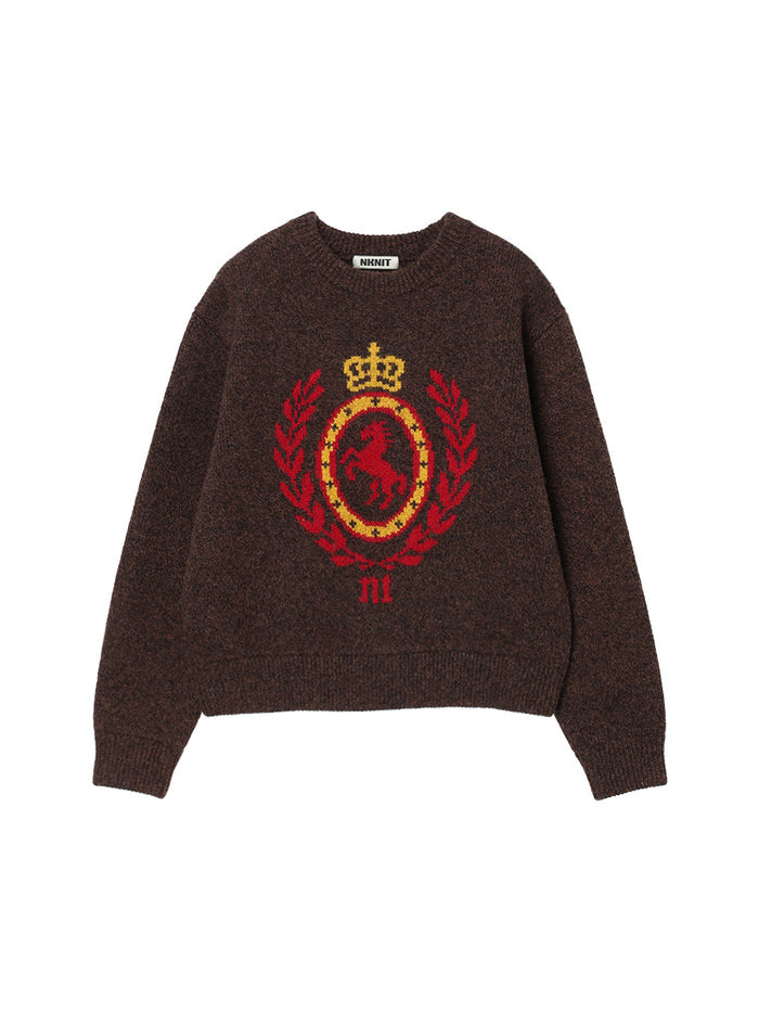 emblem jacquard KNIT