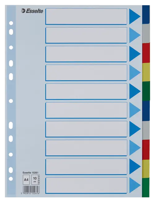 Esselte Divider A4 PP 10 Tabs - Office R Us Lagos