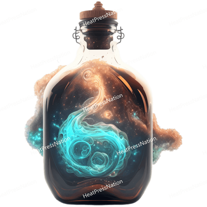 Fantasy Mystic Bottle Design - HeatPressNation