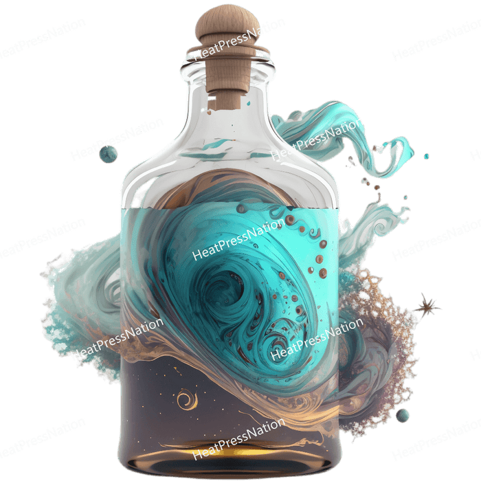 Fantasy Whirlpool Bottle Design - HeatPressNation