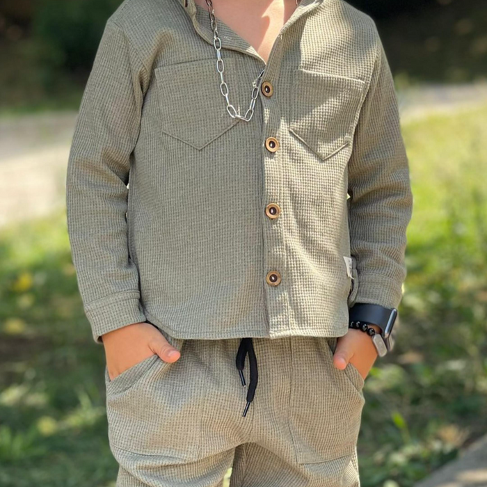 Fine Wine Stylish Boys Cotton Set