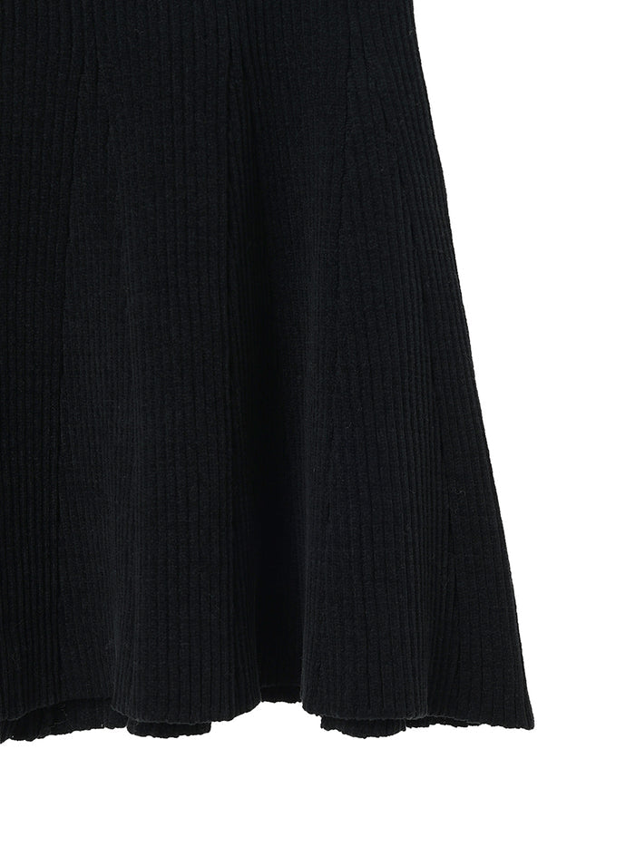fleece touch KNIT mini dress