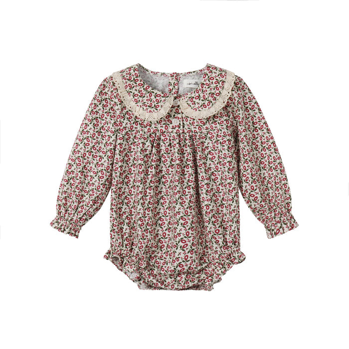 Floral Magenta Romper