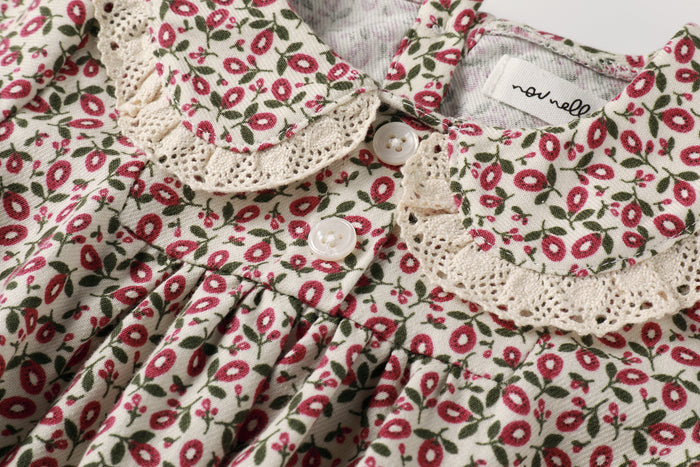 Floral Magenta Romper
