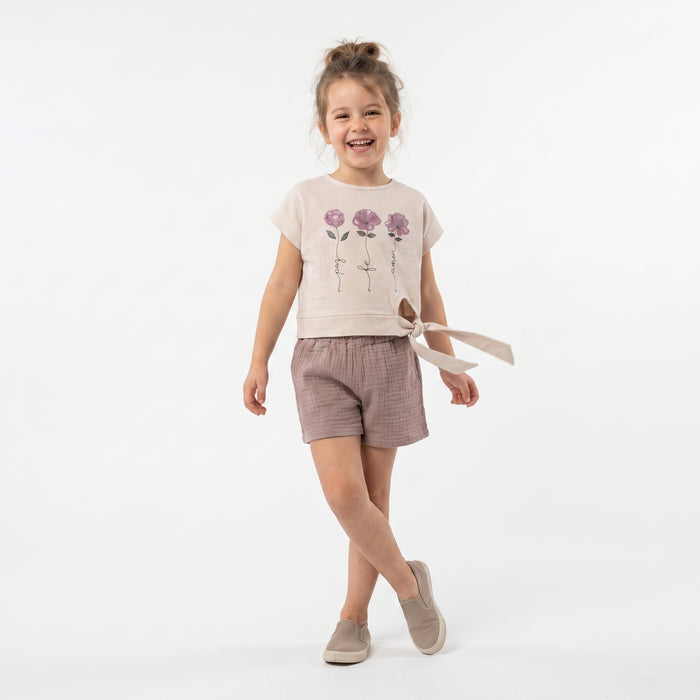 Flower Trio Girls Casual Set