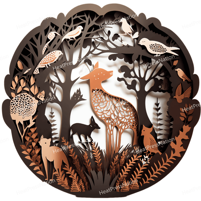 Forest Cutout Design - HeatPressNation