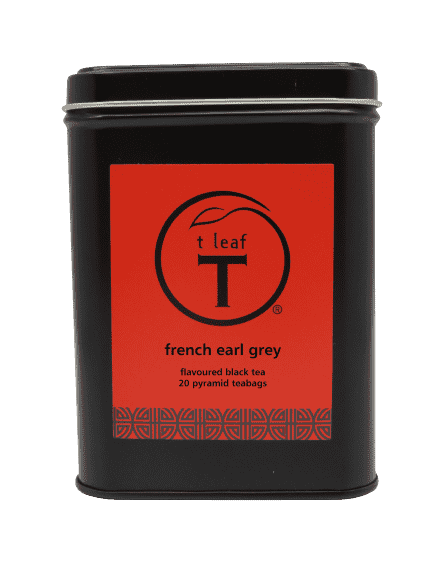 French earl grey pyramids Pyramid foil pouch 50s side view | pyramid tea bags New Zealand | t leaf T