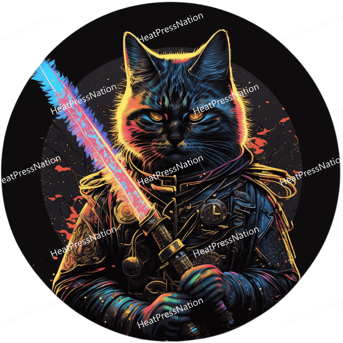 Front Cat Fighter Design - HeatPressNation