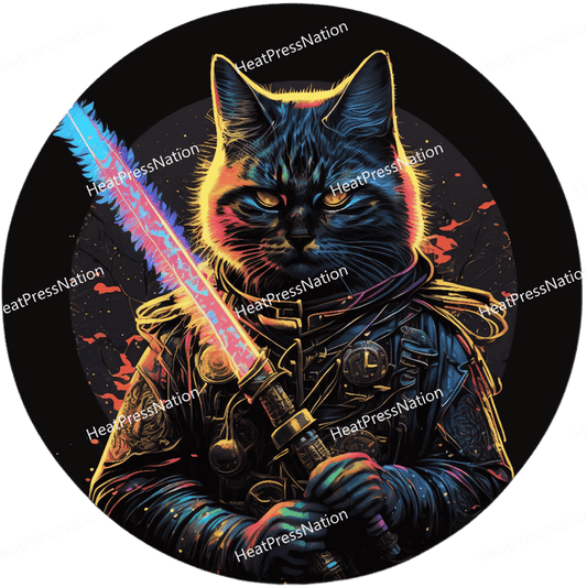 Front Cat Fighter Design - HeatPressNation