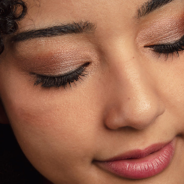 100% Pure-Fruit Pigmented Rose Gold Palette-Makeup-1BODBD211CFPRGP_Fruit_Pigmented__Rose_Gold_Palette_Swatch_on_Skin-The Detox Market |