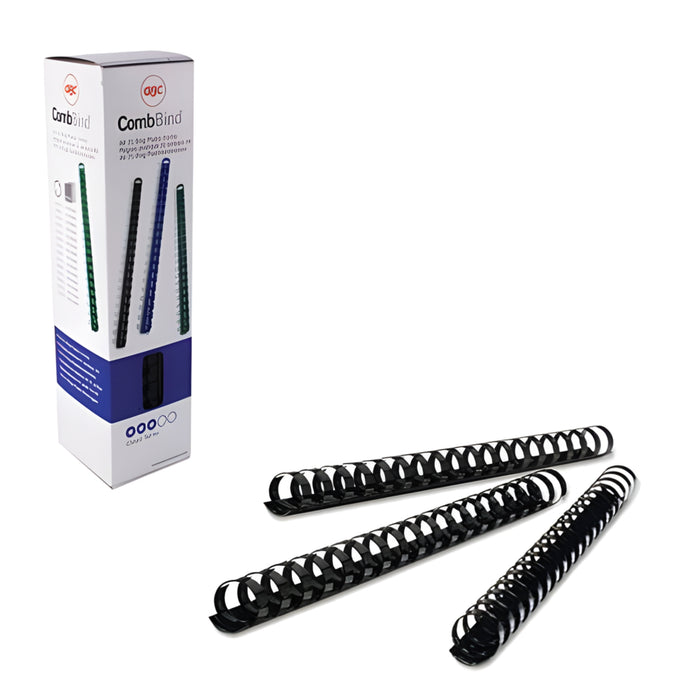 GBC CombBind Binding Combs A4 38 mm Black (Pack 100)