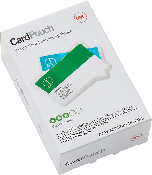 GBC Credit Card Pouches 125 µm (Pack 100) - Office R Us Lagos
