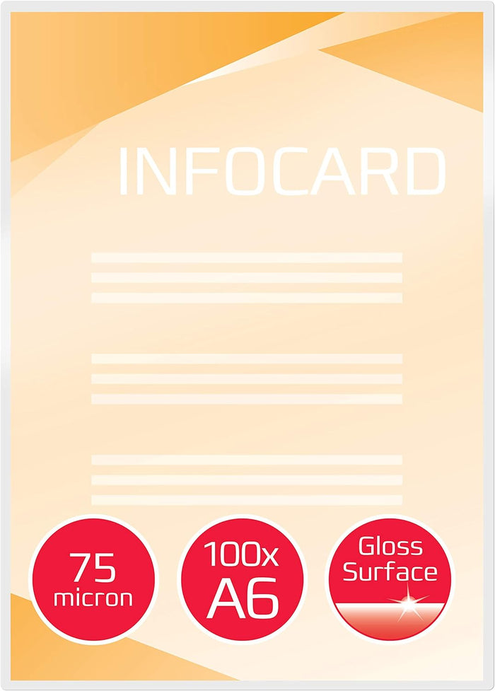 GBC Laminating Pouches A6 75 µm (Pack 100) - Office R Us Lagos