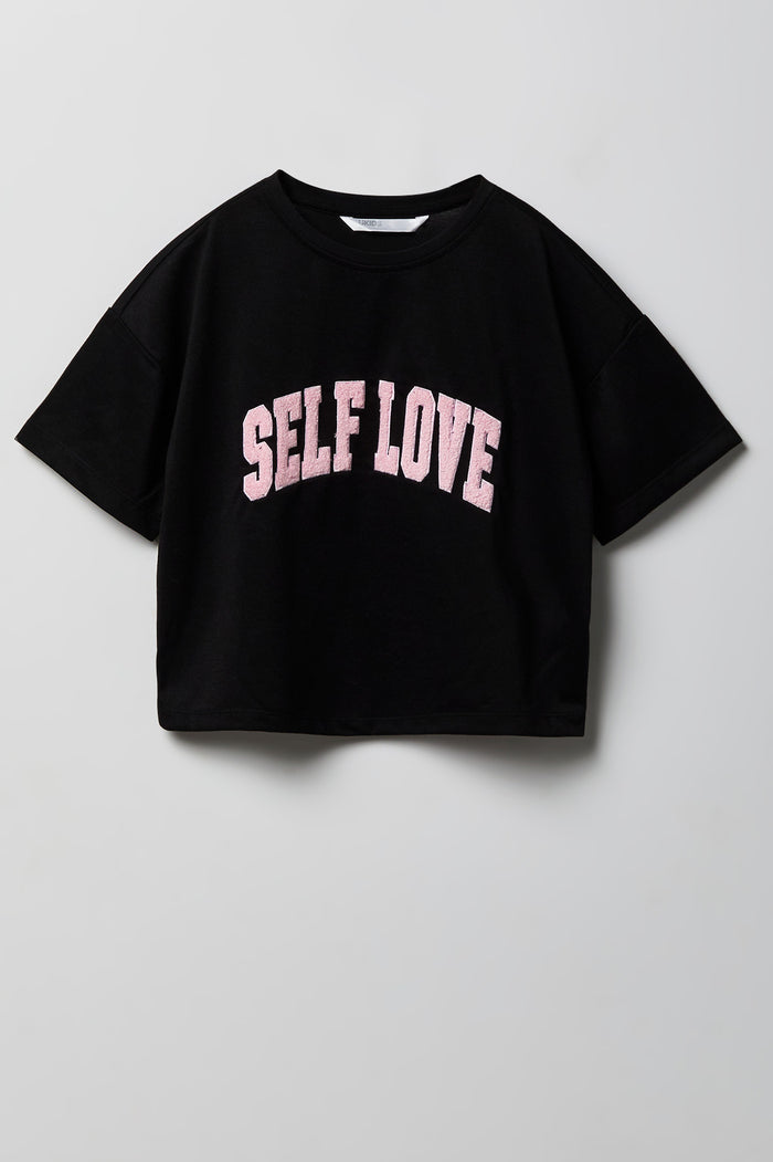 Girls Boxy T-Shirt & Short Pajama Set