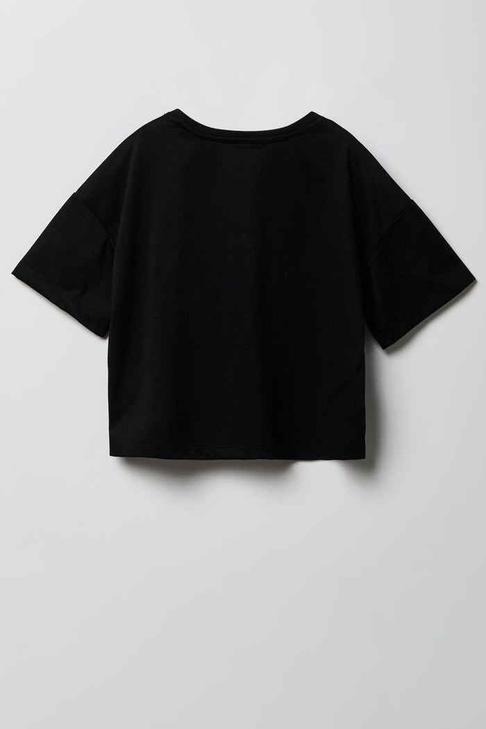 Girls Boxy T-Shirt & Short Pajama Set