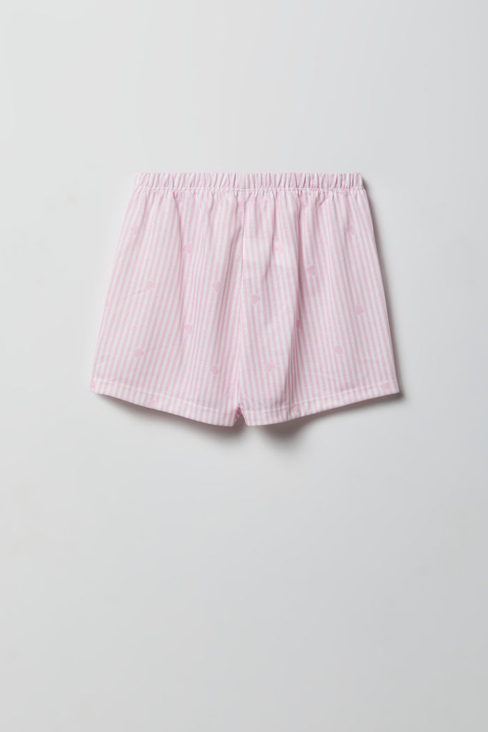 Girls Boxy T-Shirt & Short Pajama Set