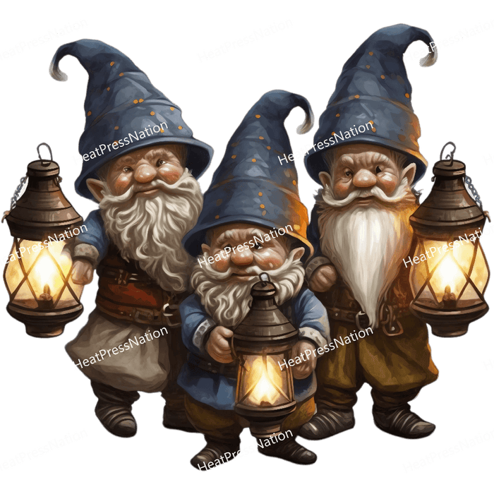 Gnome Triplets Design - HeatPressNation