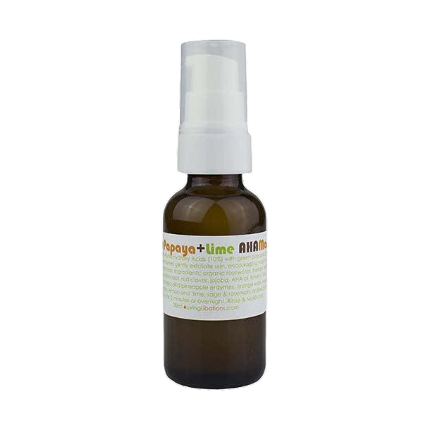 Green Papaya & Lime AHA Mask