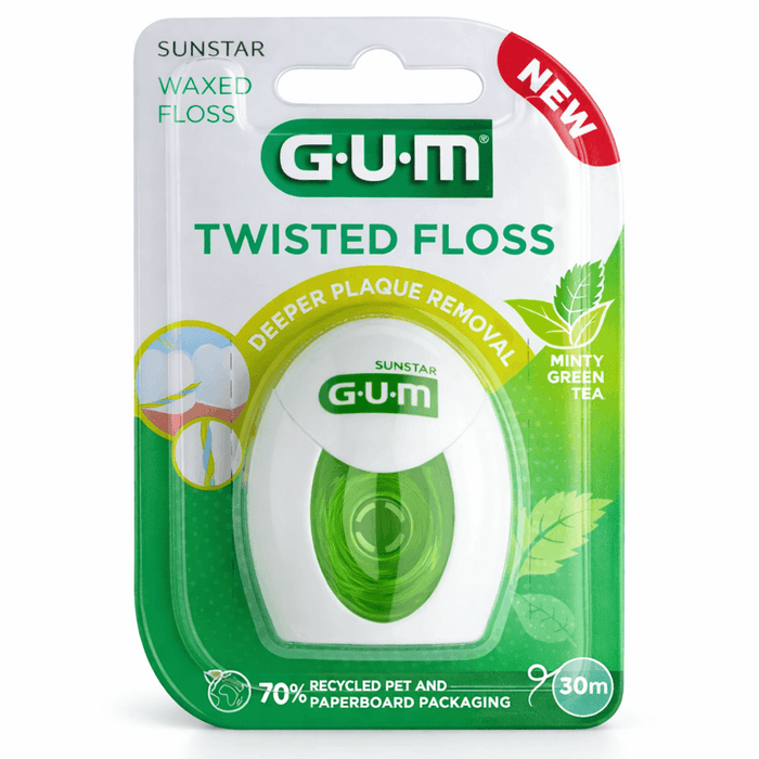 GUM Twisted Dental Floss - 30m, Dental Floss