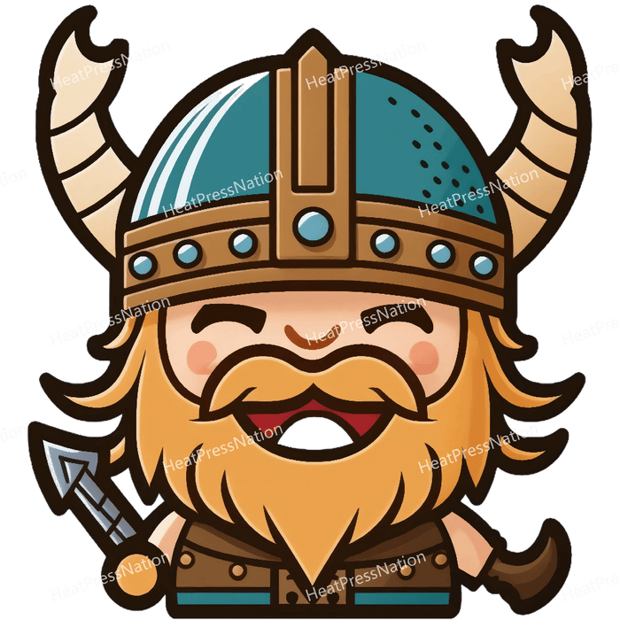 Happy Viking Warrior Design - HeatPressNation