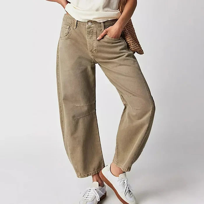 Harper | Women's Wide Leg Cropped Trousers