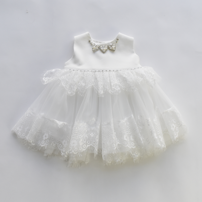 Hearts & Pearls Baby Dress