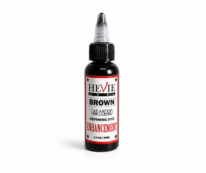 Hevie Enhancement - Semi-Permanent Brown Beard & Hair Dye