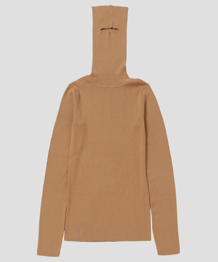 high gauge balaclava turtleneck KNIT_5