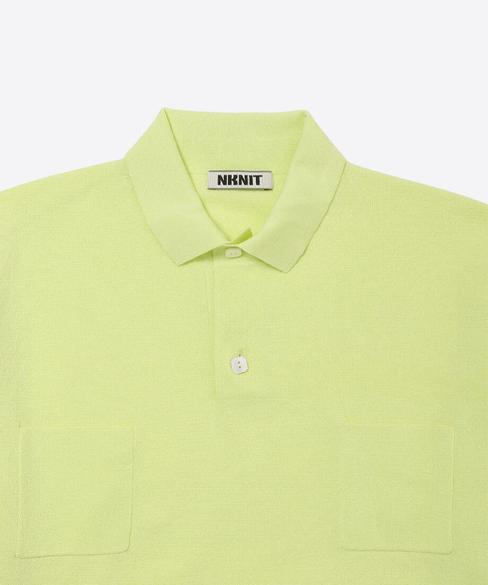 high gauge cotton mix knit polo shirt_7