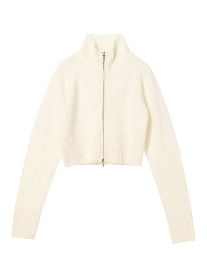 high neck zipper KNIT