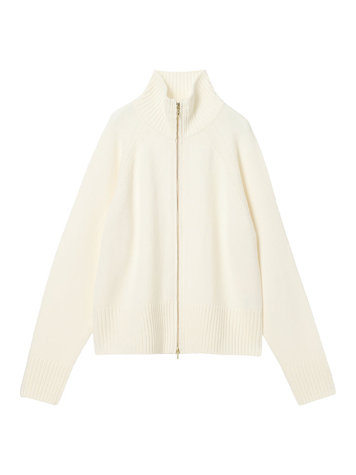 high neck zipper KNIT