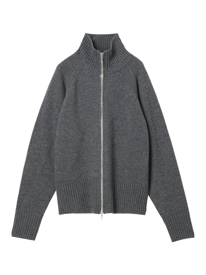 high neck zipper KNIT