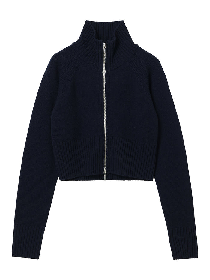 high neck zipper KNIT