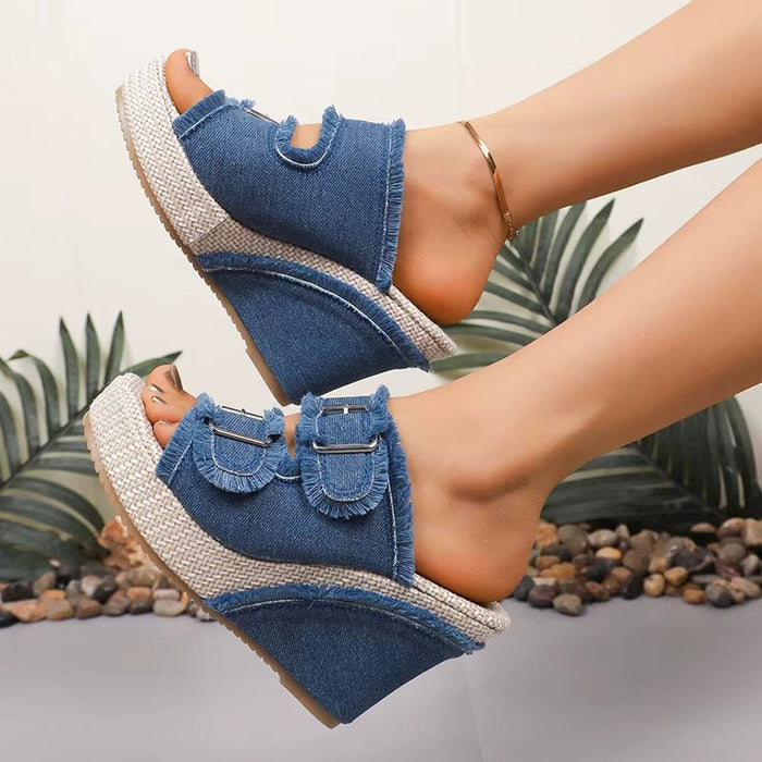 Hope | Women's Adjustable Buckle Wedge Sandals