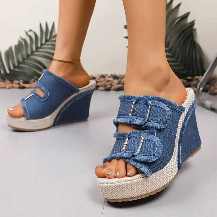 Hope | Women's Adjustable Buckle Wedge Sandals