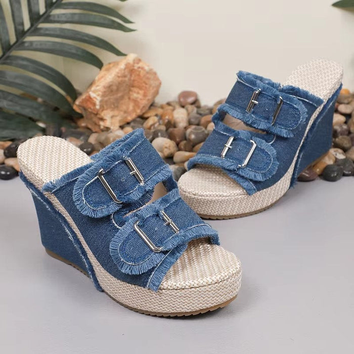 Hope | Women's Adjustable Buckle Wedge Sandals