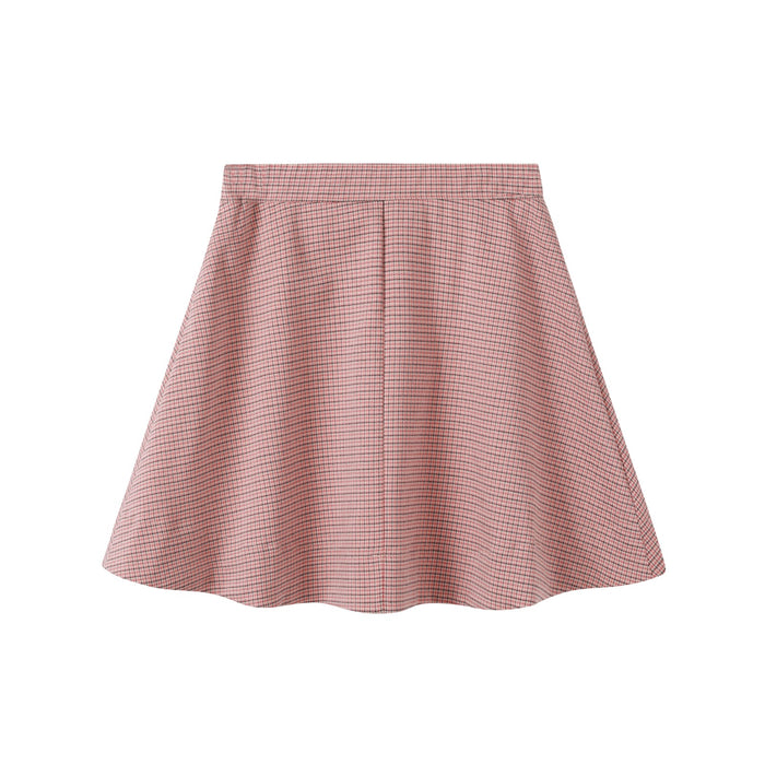 Houndstooth Pink Skirt