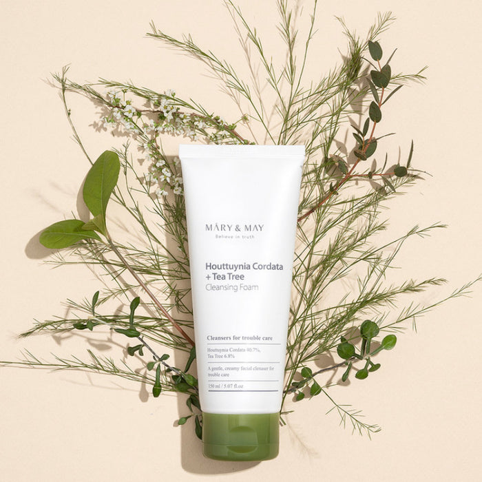 Houttuynia Cordata + Tea Tree Cleansing Foam - Korean-Skincare