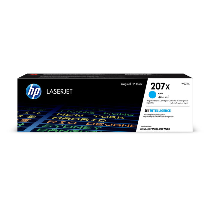 HP 207X High Yield Cyan Original LaserJet Toner Cartridge - W2211X