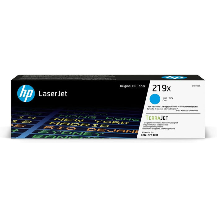 HP 219X High Yield Original Cyan Toner cartridge - W2191X