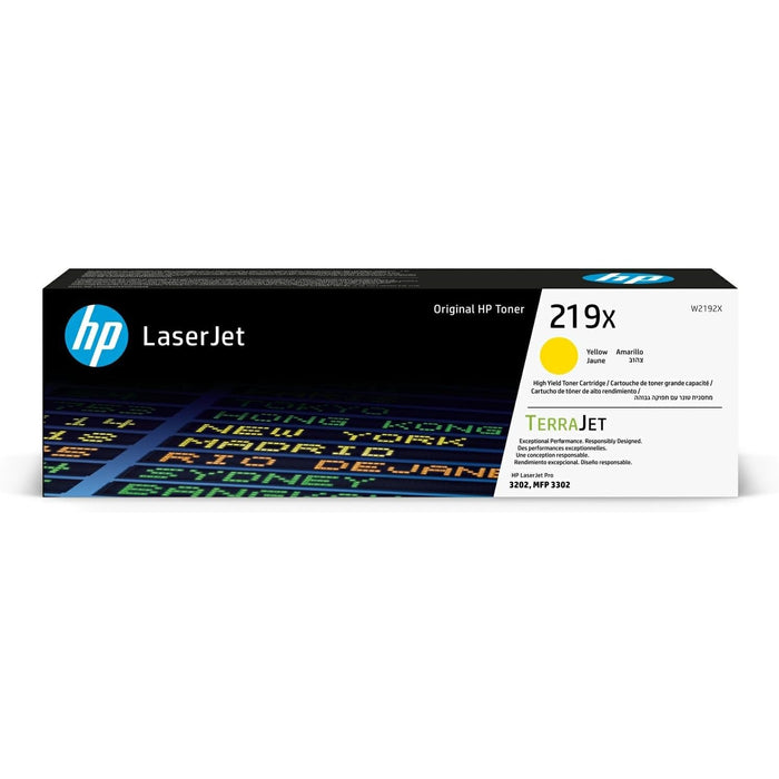 HP 219X High Yield Yellow Original LaserJet Toner Cartridge