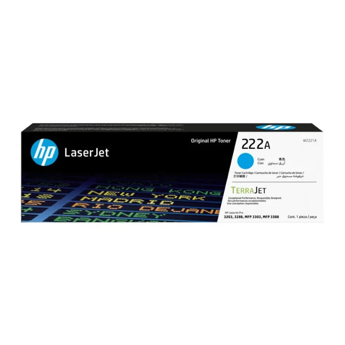 HP 222A Cyan Original Toner - W2221A
