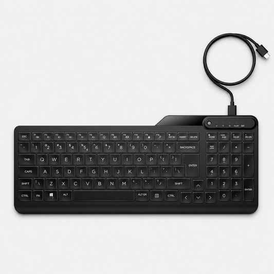 HP 400 Wired Keyboard - Black (7N7C0AA)