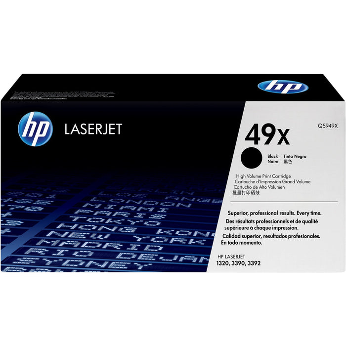 HP 49X High Yield Black Original LaserJet Toner Cartridge Page Yield 6000 Q5949X