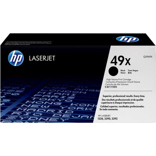 HP 49X High Yield Black Original LaserJet Toner Cartridge Page Yield 6000 Q5949X